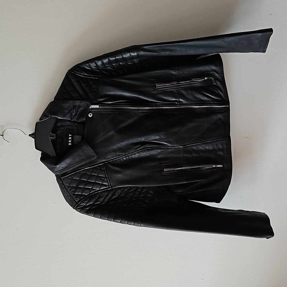 NWOT DKNY Moto Leather Jacket!